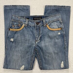 VTG Affliction Cooper Bootcut Jeans Men's 34x32 (Actual 34x30.5) Streetwear Y2K